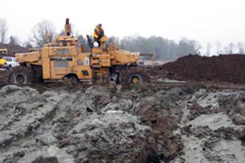 Construction Site With Soil